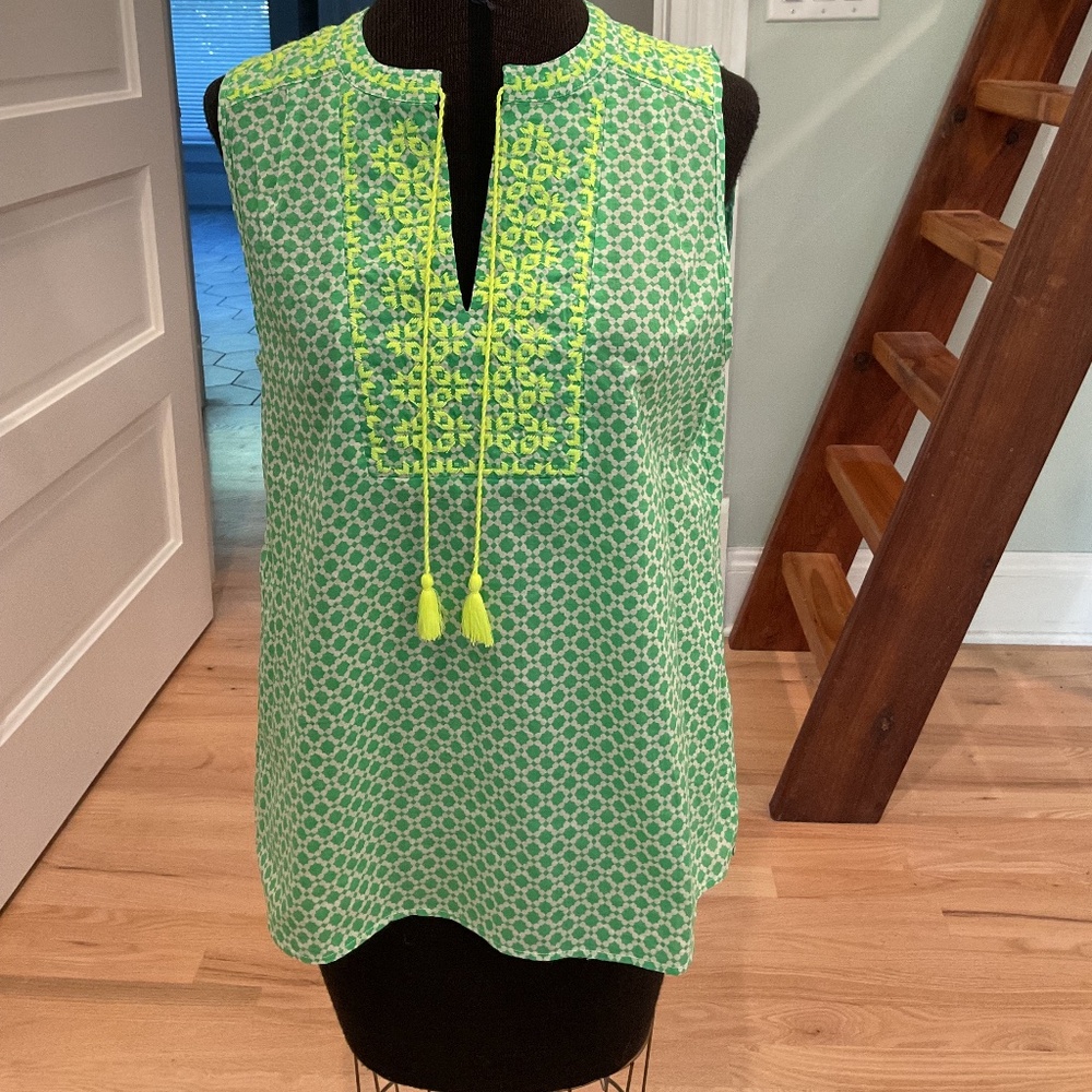 J Crew Factory Sleeveless Shirt Size 8